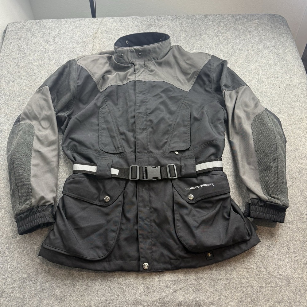 BMW Motorrad Modern Concept Jacket Mens 44L Black Motorcycle Padded Reflective
